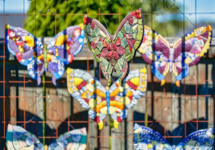 Kissing Crows Mosaics