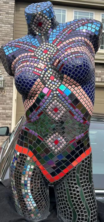 Smiling Mama Mosaic Art